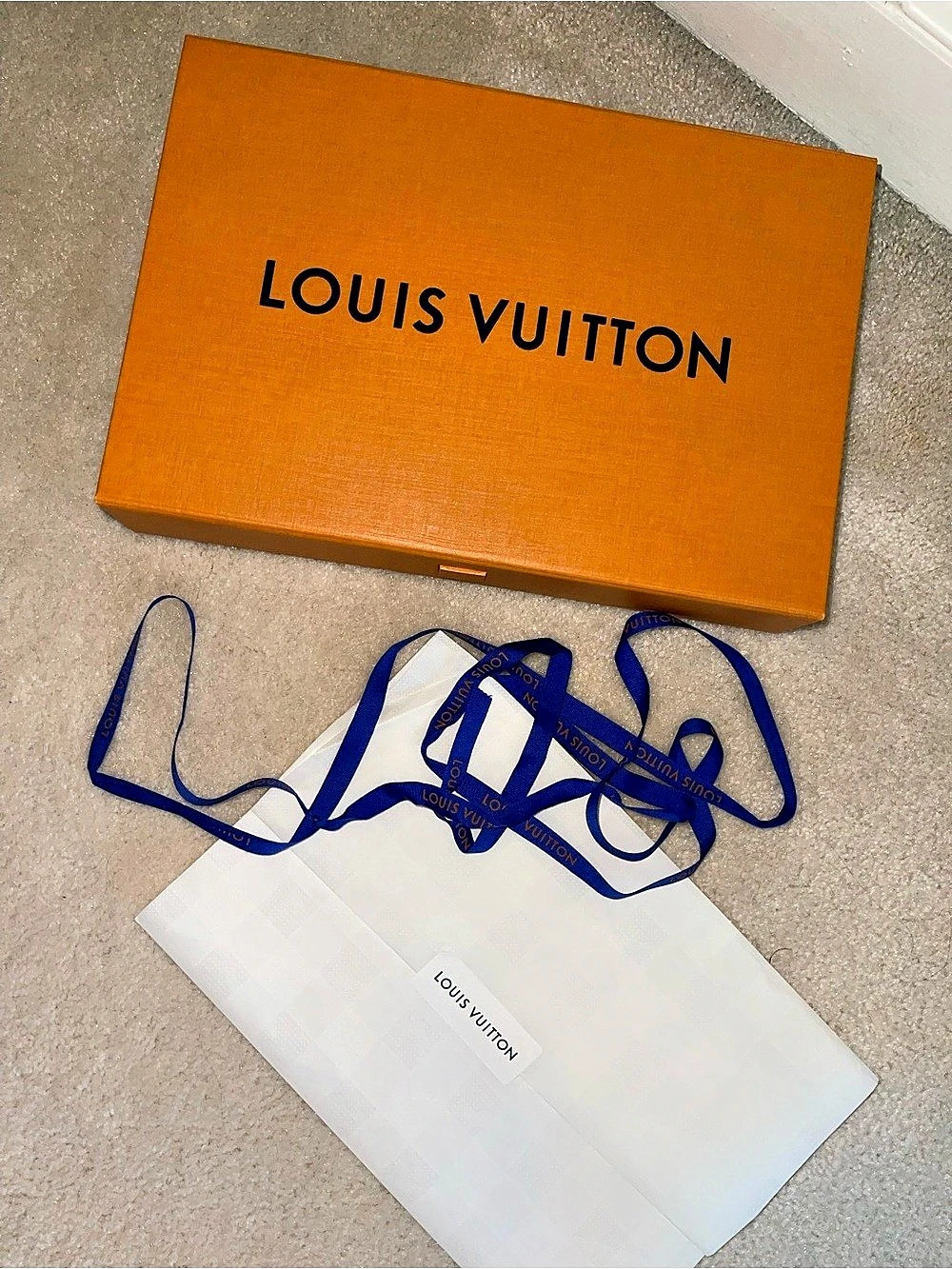 Louis Vuitton Gift Box with LV Ribbon and Tissue Paper